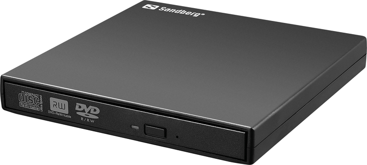 Naped optyczny Sandberg 133-66 USB Mini DVD Burner Black (5705730133664) - obraz 1