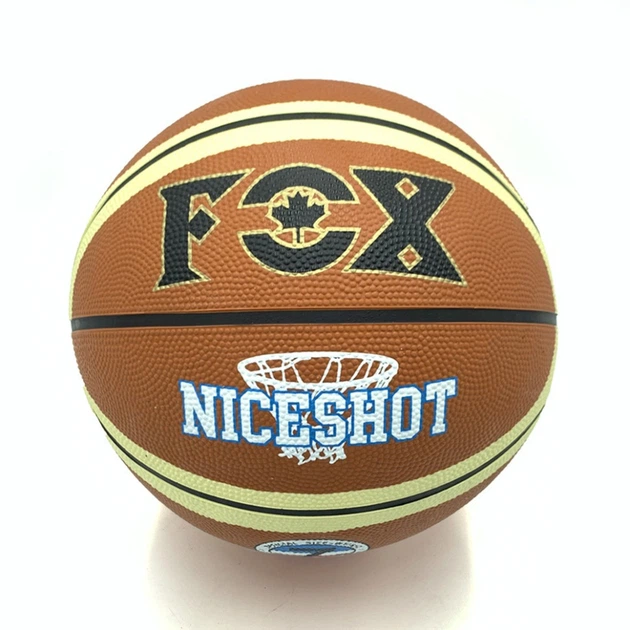 М'яч баскетбольний Fox ball №7 NE-BAS-1026 коричнево-бежевий - Фото 1 М'яч баскетбольний Fox ball №7 NE-BAS-1026 коричнево-бежевий - зображення 1