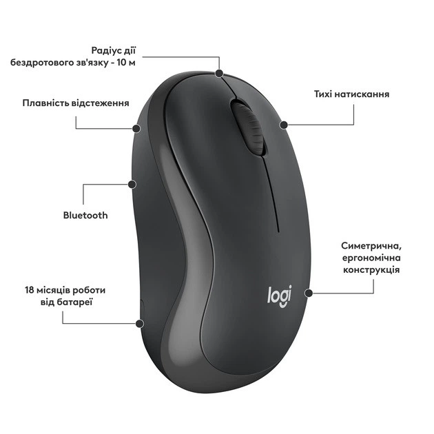 Беспроводная мышь Logitech M240 Graphite (910-007119) - изображение 6