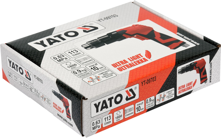 Дриль пневматичний YATO YT-09703 - зображення 3