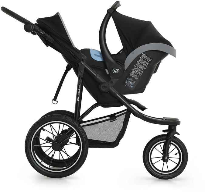 Wózek spacerowy KinderKraft Helsi 2 Black (KSHELS02BLK0000) (5902533926046) - obraz 9