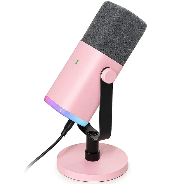 Fifine AM8 Pink (Dynamic, USB/XLR) – Динамічний мікрофон для професійного запису та стрімінгу - зображення 2