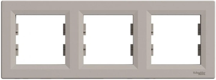 Тримісна рамка Schneider Electric Asfora горизонтальна бронза EPH5800369 - Фото 1 Тримісна рамка Schneider Electric Asfora горизонтальна бронза EPH5800369 - зображення 1