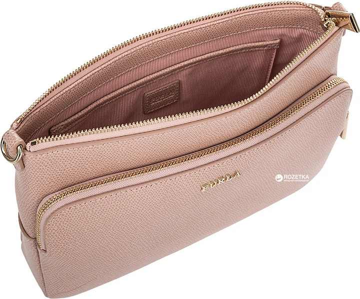 Женская сумка кожаная Furla Royal Xl Crossbody Pouch 942820 Розовая