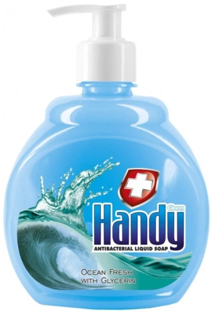 Жидкое мыло Handy Ocean Fresh with Glycerin Антибактериальное 500 мл - Фото 1 Жидкое мыло Handy Ocean Fresh with Glycerin Антибактериальное 500 мл - изображение 1
