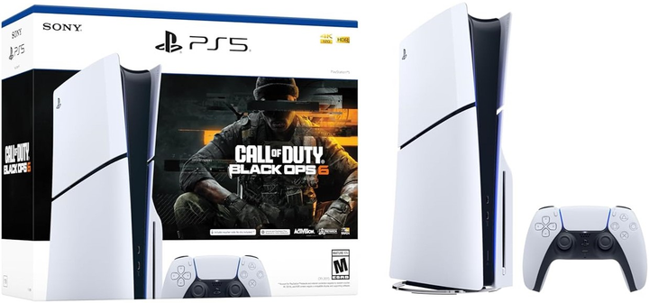 Konsola Sony PlayStation 5 Slim 1TB Call of Duty: Black Ops 6 Bundle White (1000049595) - obraz 1