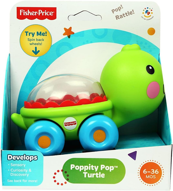 Zabawka Fisher-Price Żółwik/Hipopotam z piłeczkami (BGX29) (746775309893) - obraz 1