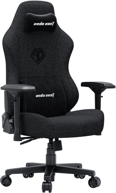 Fotel gamingowy Anda Seat Phantom 3 Pro Size L Fabric Dark Grey (6977890865726) - obraz 3