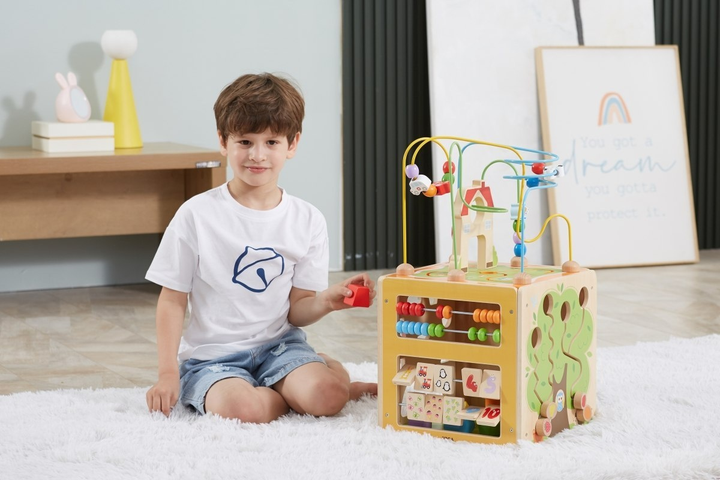 Дерев'яний бізікуб Viga Toys 5 в 1 (44591) - зображення 9