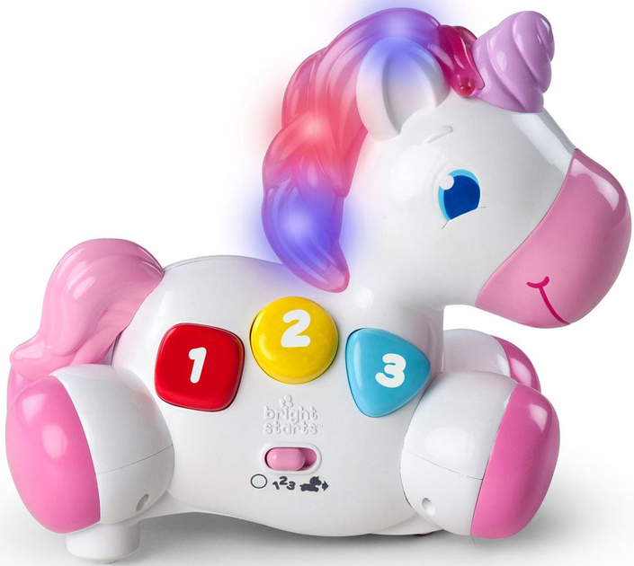 Zabawka muzyczna Bright Starts Rock & Glow Unicorn (10307) (074451103078) - obraz 2