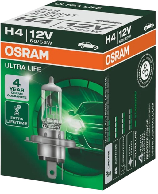 Żarówka samochodowa Osram Ultra Life H4 60/55 W 12 V (64193ULT) - obraz 4