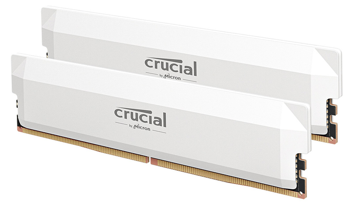 Pamięć RAM Crucial DDR5-6000 32768MB PC5-48000 (Kit of 2x16384) Pro Overclocking White (CP2K16G60C36U5W) - obraz 1