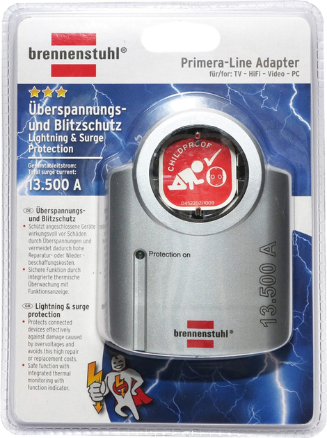 Мережевий фільтр-адаптер Brennenstuhl Primera-Line 16 A 3600 Вт (1506950) - зображення 2