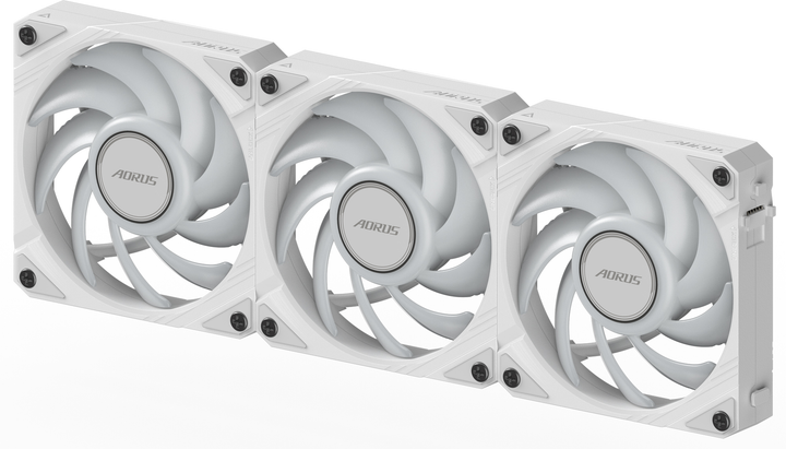 Набір вентиляторів Gigabyte Aorus EZ Chain Fan 120 Ice (GP-ECFAN1203 ICE) - зображення 5