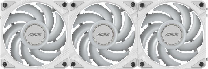 Набір вентиляторів Gigabyte Aorus EZ Chain Fan 120 Ice (GP-ECFAN1203 ICE) - зображення 6