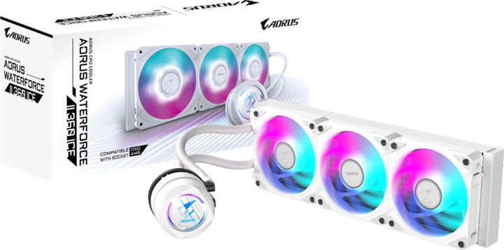 Chłodzenie wodne Gigabyte Aorus Waterforce 360 ICE (GP-AORUS WATERFORCE II 360 ICE) - obraz 5