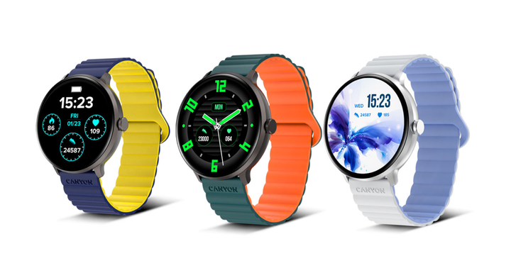 Смарт-годинник Canyon Jacky SW-69 Blue Yellow (CNS-SW69BL) - зображення 8