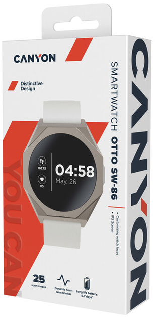Smartwatch Canyon Otto SW-86 Silver (CNS-SW86SS) - obraz 6
