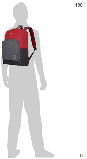 Plecak na laptopa Wenger Crango 16" Black/Red (611980) - obraz 2
