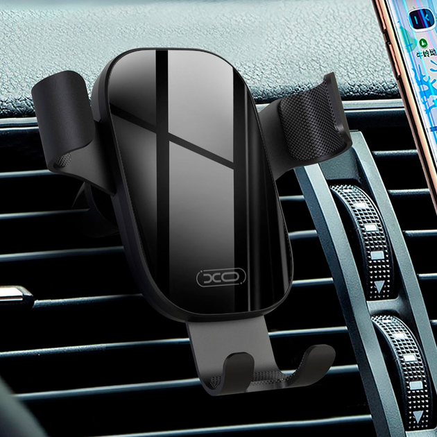 Автотримач XO C37 Gravity Car Holder Black (6920680866229) - зображення 3