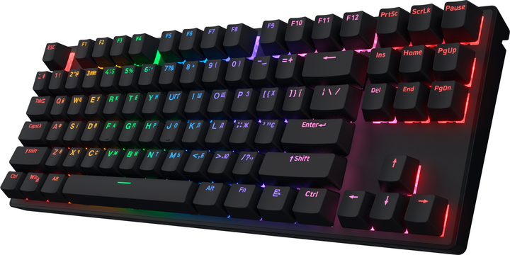 Klawiatura bezprzewodowa Hator Icefall Mecha TKL Rainbow Wireless/USB Black (HTK287UA) - obraz 3