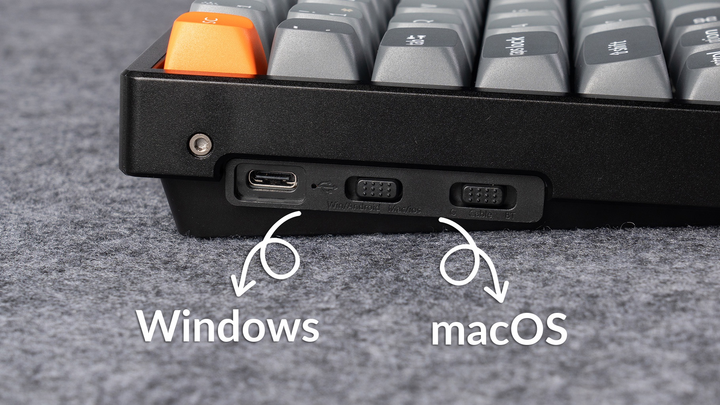 Klawiatura bezprzewodowa Keychron K2 Max K Super Brown QMK RGB Wireless/Bluetooth/USB Black (K2MJ3_KEYCHRON) - obraz 3
