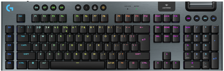 Клавіатура бездротова Logitech G915 X Lightspeed Switch-Tactile Wireless/Bluetooth/USB Black (920-012676) - зображення 1
