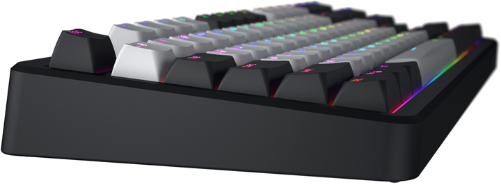 Klawiatura bezprzewodowa Hator Rockfall 3 Mecha TKL QMK/VIA Orange Wireless Black (HTK850UA) - obraz 5