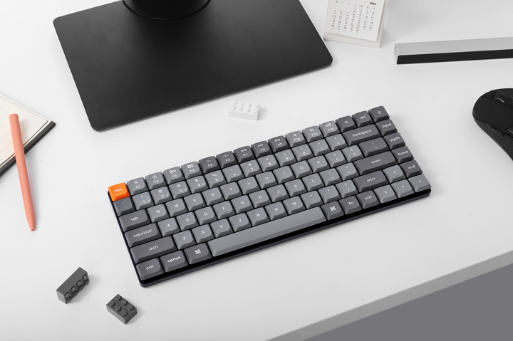 Klawiatura bezprzewodowa Keychron K3 Max Gateron MX 2.0 Red QMK RGB Wireless/Bluetooth/USB Black (K3MB3_KEYCHRON) - obraz 4