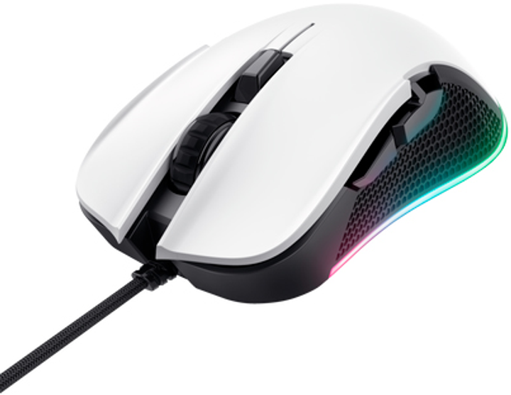Mysz Trust GXT922W Ybar Gaming Mouse Eco USB Black-White (TR24730) - obraz 2