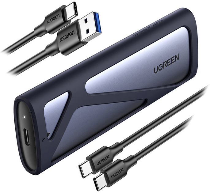 Obudowa zewnętrzna Ugreen CM400 dla M.2 SSD (NVMe) M-KEY USB 3.2 Type-C (90264_WV) - obraz 2