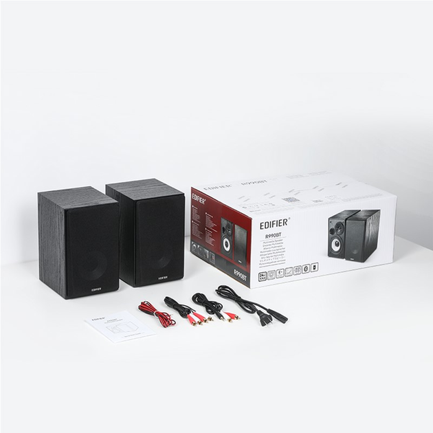 Głośnik przenośny Edifier R990BT 2.0 24W Bluetooth Black (R990BTBlack) - obraz 6