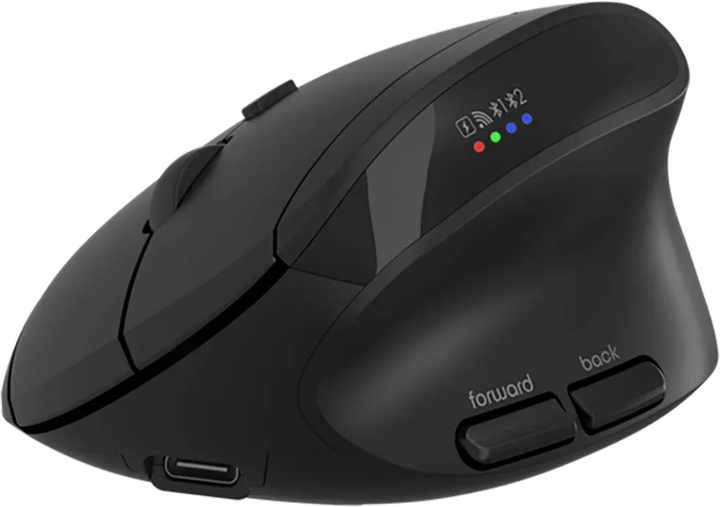 Mysz Canyon MW-25 LED Silent Wireless/Bluetooth Black (CNS-CMSW25) - obraz 2