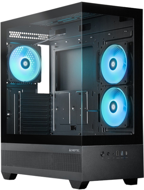 Корпус Chieftec Vista Black (GT-01B-OP) - зображення 1