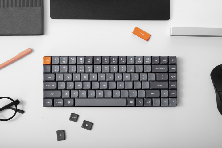 Klawiatura bezprzewodowa Keychron K3 Max Gateron MX 2.0 Red QMK RGB Wireless/Bluetooth/USB Black (K3MB3_KEYCHRON) - obraz 12