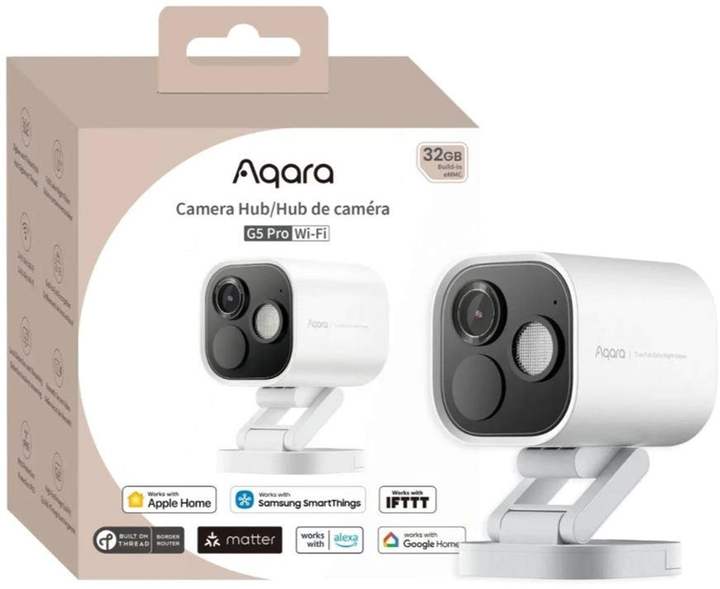 IP-камера Aqara Camera Hub G5 Pro Wi-Fi White (CH-C07D-W) - зображення 2