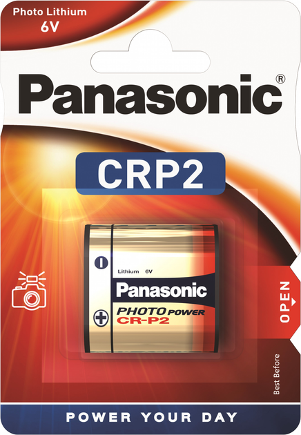 Батарейка Panasonic літієва CRP2 блістер, 1 шт (CR-P2L/1BP) - зображення 1