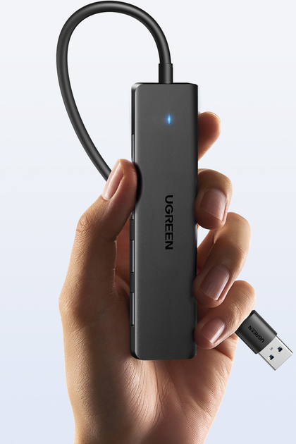 Hub USB Ugreen USB 3.0 do 4 x USB 3.0 Black (UGR-25851) - obraz 6