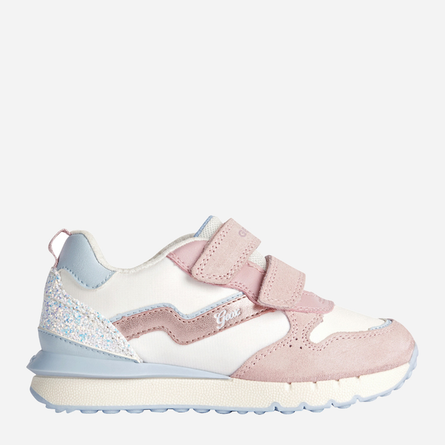 Buty sportowe dla dziewczynki Geox J35GZD022FU-C0674 29 Bialy/Rozowy (8056206079342) (955555911801999) - Outlet - obraz 1