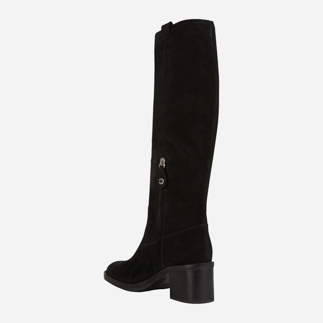 Kozaki damskie zamszowe Geox D26TYF00022-C9999 38.5 Czarne (8050036780768) (955555906570021) - Outlet - obraz 3