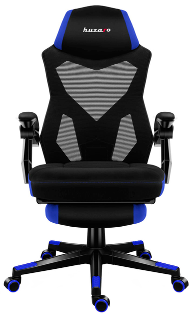 Fotel gamingowy Huzaro HZ-Combat 3.0 Blue perforowane obicie Czarny i niebieski (5907564629782) (955555905874481) - Outlet - obraz 2