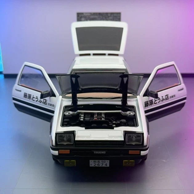 Модель 1:24 Initial D AE86 Trueno Fujiwara Takumi | металлическая