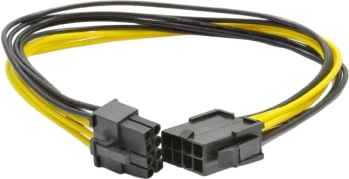 Przedłużacz zasilający Cablexpert PCI Express 6+2pin 0.3 m (CC-PSU-84) - obraz 1