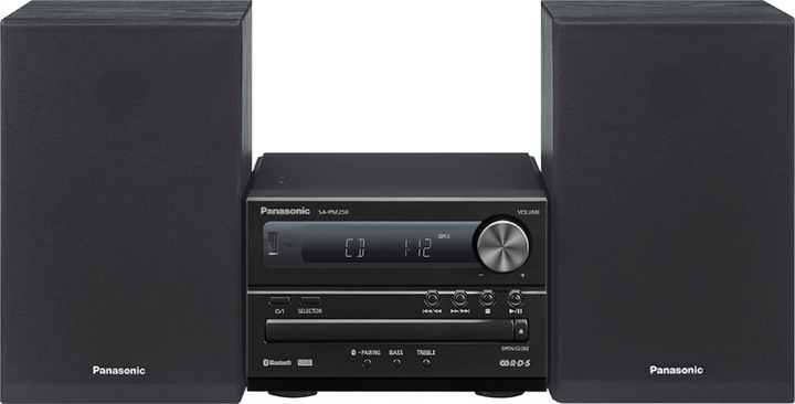 Mikrowieża Panasonic SC-PM250EE-K Czarna - obraz 1