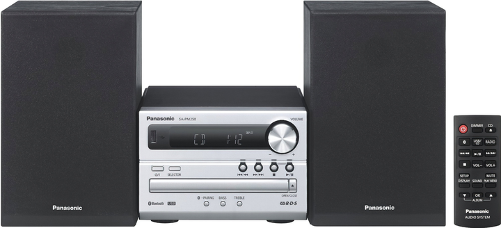 Mikrowieża Panasonic SC-PM250EE-S Silver - obraz 1