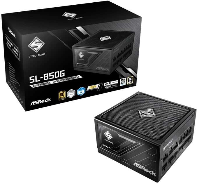 Блок живлення ASRock SteelLegend SL-850G 80+ Gold 850 Вт - зображення 7