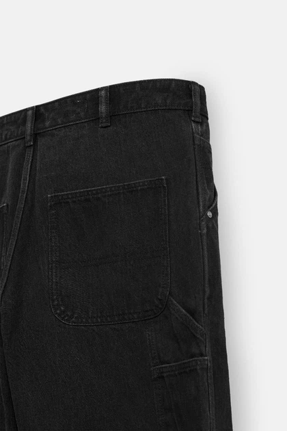 Джинси ZARA Relaxed Carpenter чорний 4806/404/800 34 – Брендовий