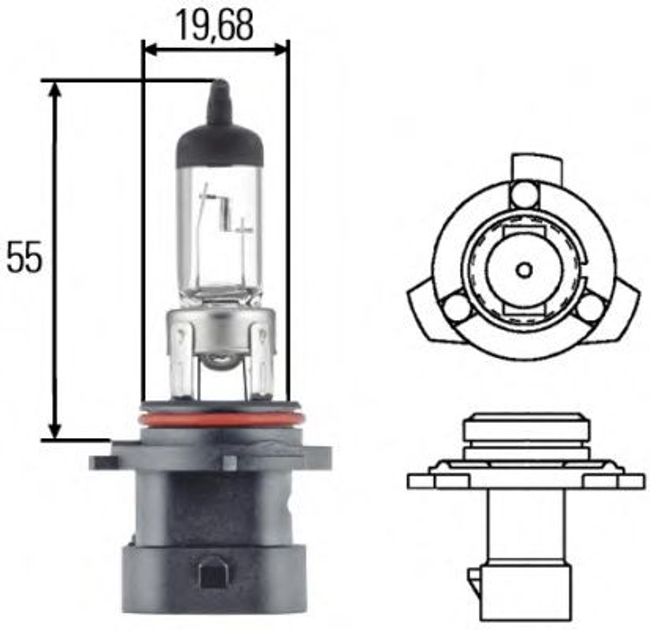 Żarówka samochodowa Hella Standard HB4A 51 W 12 V (8GH005636201) - obraz 2