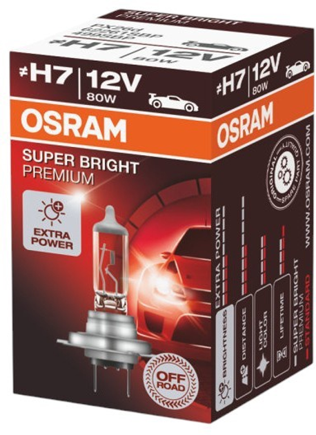 Żarówka samochodowa Osram Super Bright Premium H7 80 W 12 V (62261SBP) - obraz 2