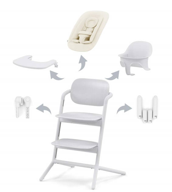 Стілець для годування Cybex Gold Lemo 4 в 1 All White (4063846288205) - зображення 1